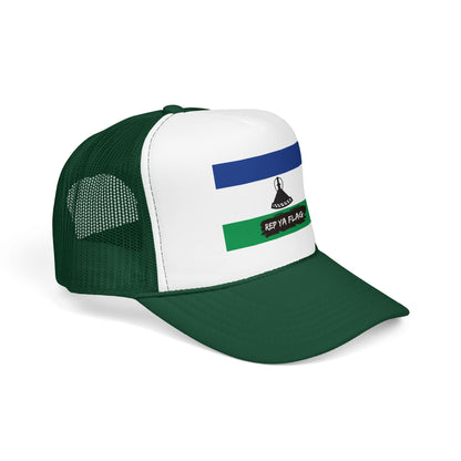 Lesotho Flag Foam Trucker Hat | Basotho Pride Snapback Cap | Rep Ya Flag