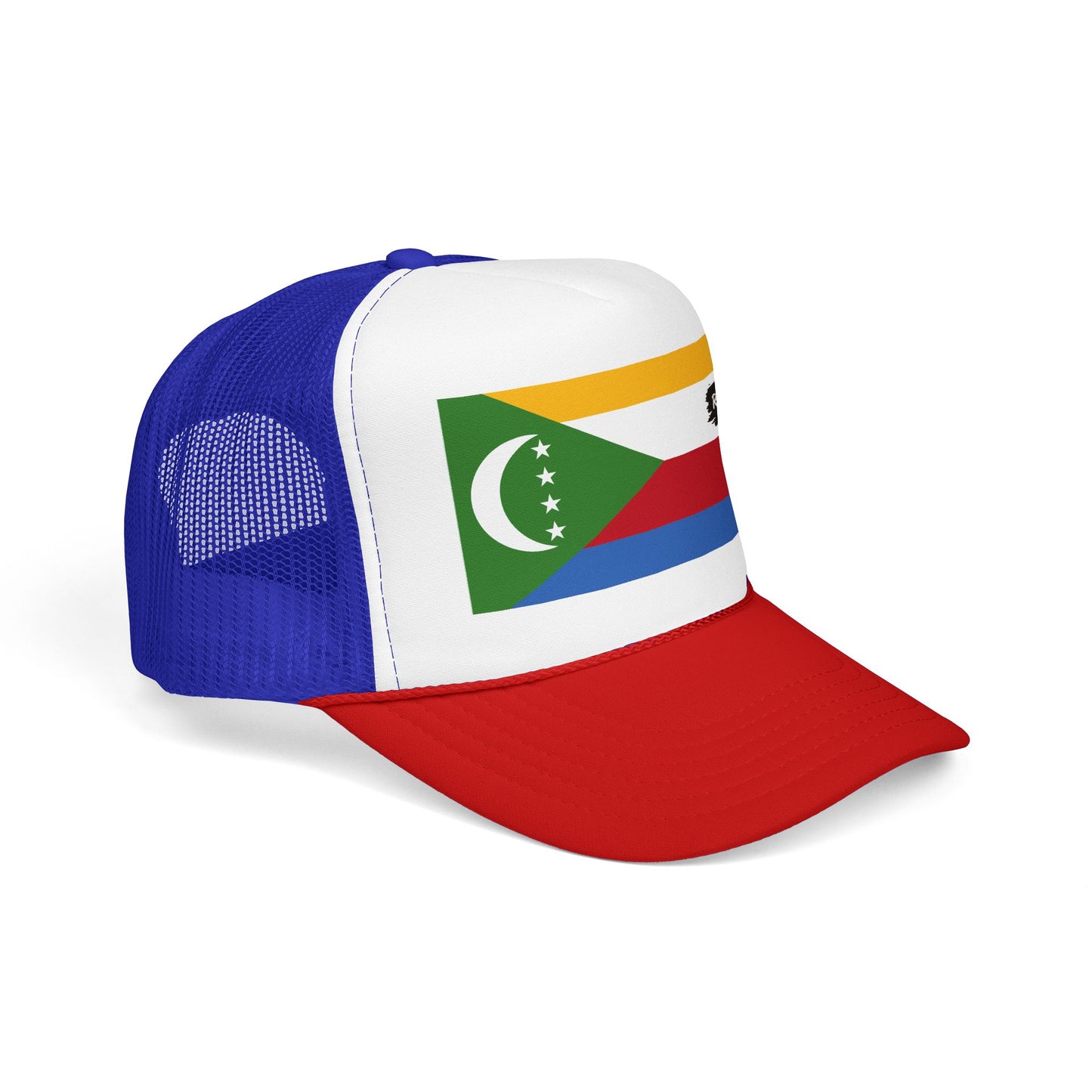 Comoros Flag Foam Trucker Hat | Comorian Pride Snapback Cap | Rep Ya Flag