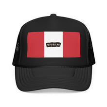 Peru Flag Foam Trucker Hat | Peruvian Pride Snapback Cap | Rep Ya Flag