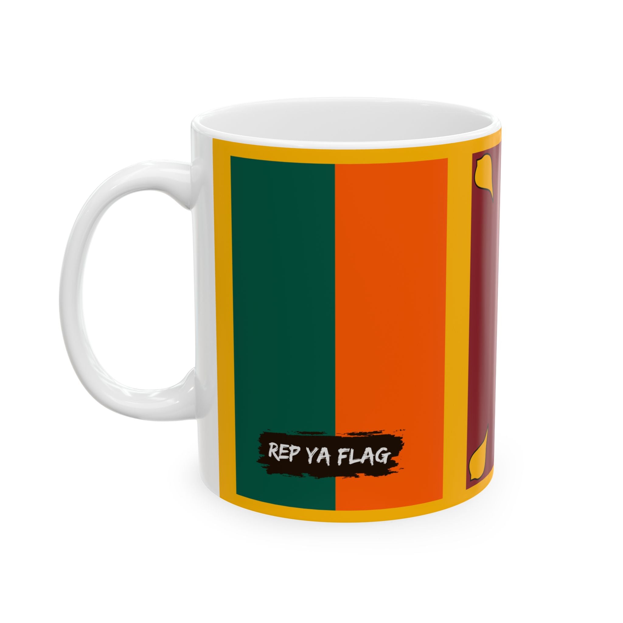 Sri Lanka Flag Coffee Tea Mug 11oz 15oz | Rep Ya Flag Ceramic Mug