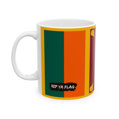 Sri Lanka Flag Coffee Tea Mug 11oz 15oz | Rep Ya Flag Ceramic Mug