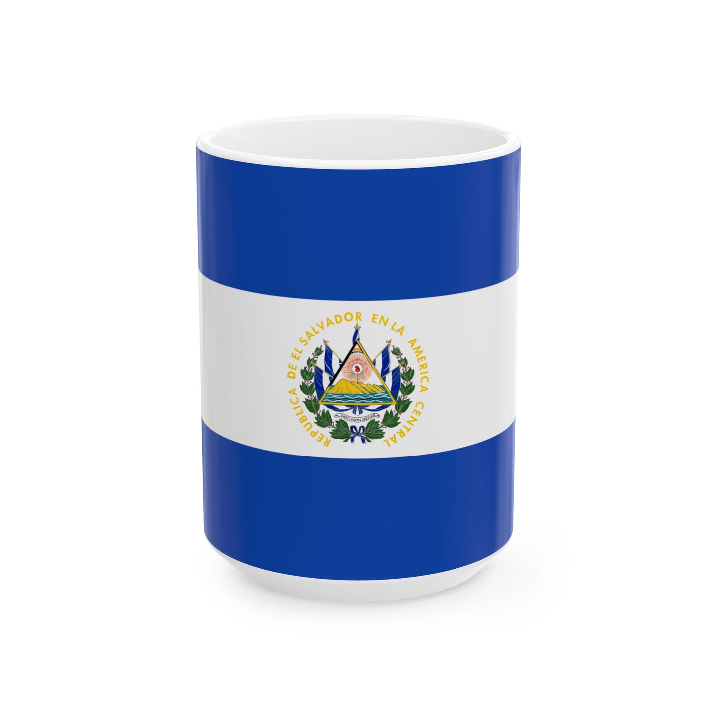 El Salvador Flag Coffee Tea Mug 11oz 15oz | Rep Ya Flag Ceramic Mug