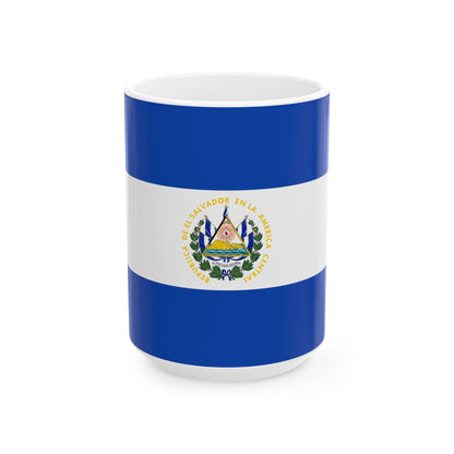 El Salvador Flag Coffee Tea Mug 11oz 15oz | Rep Ya Flag Ceramic Mug