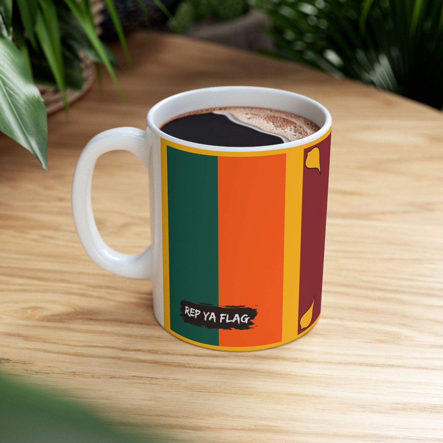 Sri Lanka Flag Coffee Tea Mug 11oz 15oz | Rep Ya Flag Ceramic Mug