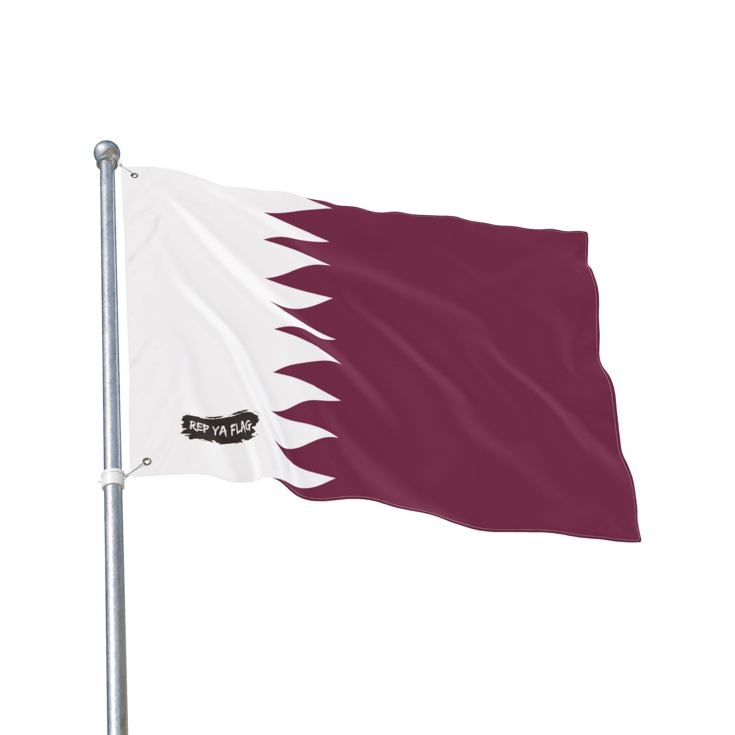 Qatar Flag Garden Banner | Double Sided Outdoor Flag | Rep Ya Flag