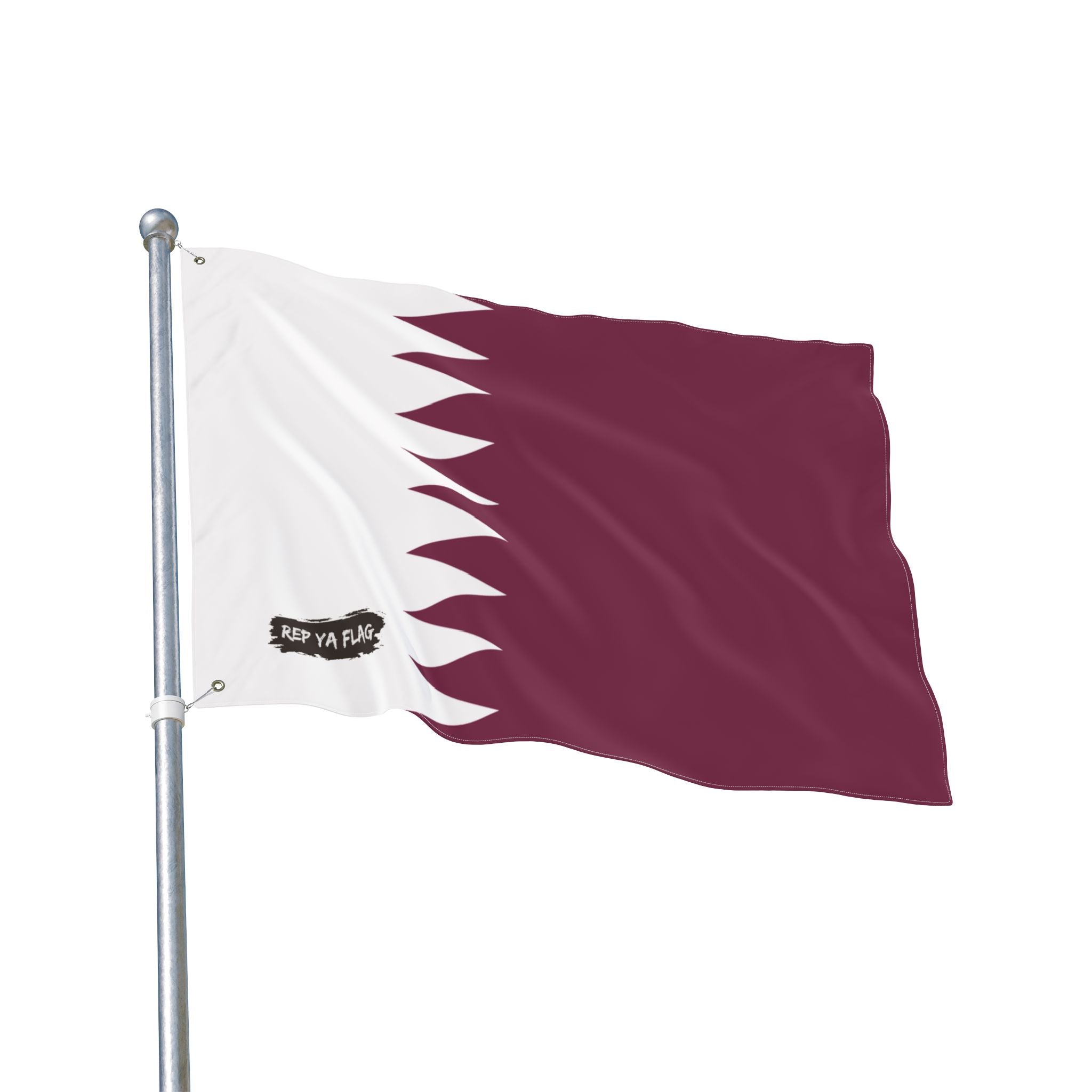 Qatar Flag Garden Banner | Double Sided Outdoor Flag | Rep Ya Flag