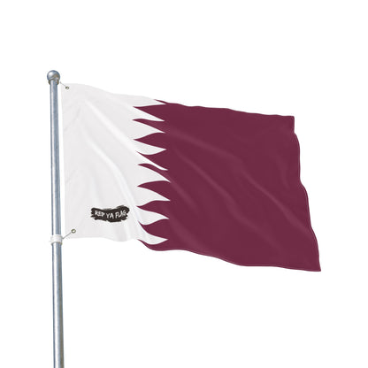 Qatar Flag Garden Banner | Double Sided Outdoor Flag | Rep Ya Flag