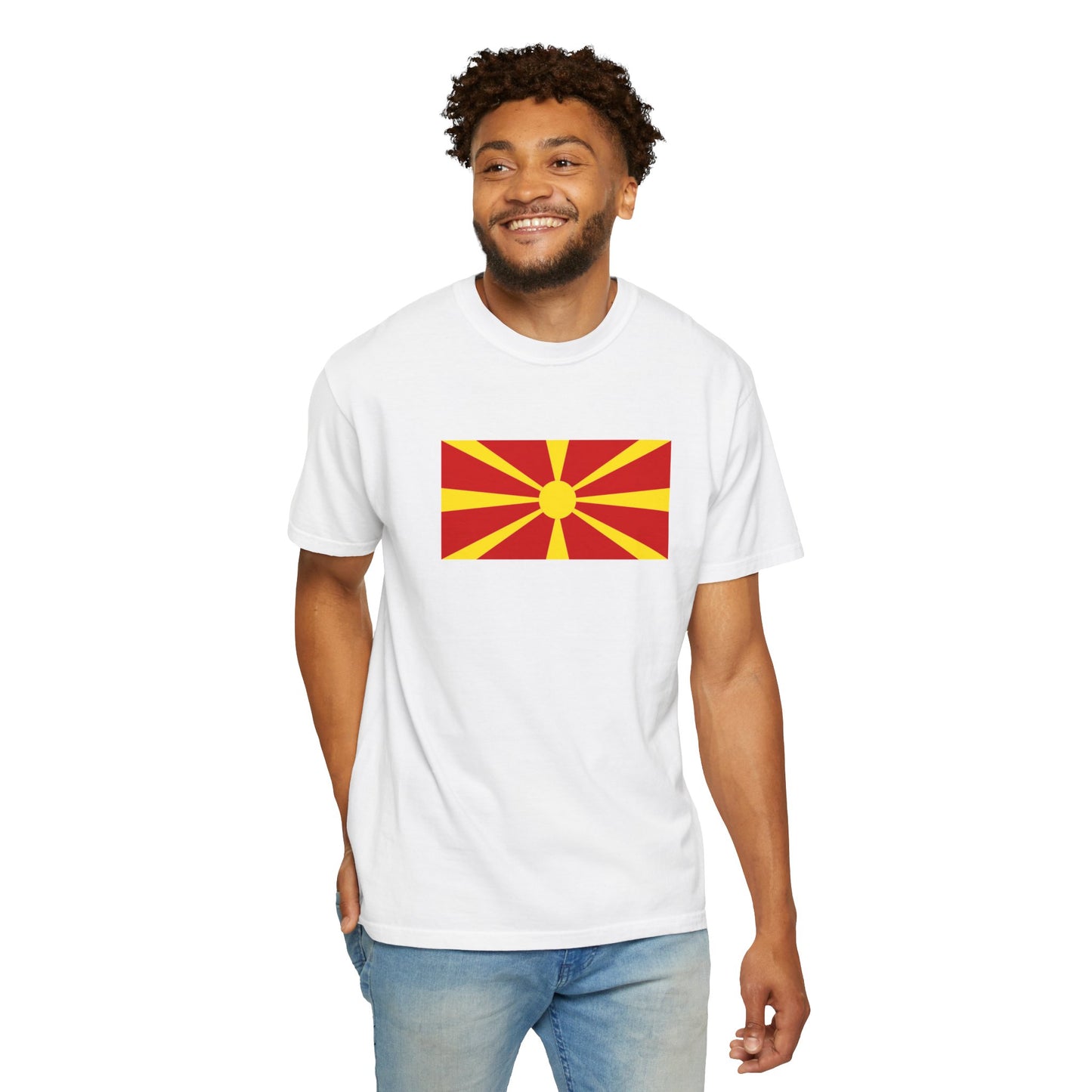 North Macedonia Flag T Shirt | Macedonian Heritage Shirt S–4XL | Rep Ya Flag