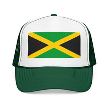 Jamaica Flag Foam Trucker Hat | Jamaican Pride Snapback Cap | Rep Ya Flag