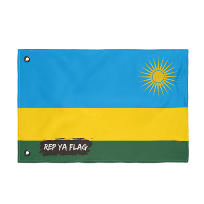 Rwanda Flag Garden Banner | Double Sided Outdoor Flag | Rep Ya Flag