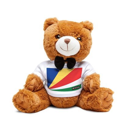 Seychelles Flag Teddy Bear | Seychellois Plush Gift | Heritage Bear | Cultural Keepsake | Baby Gift Stuffed Animal | Rep Ya Flag