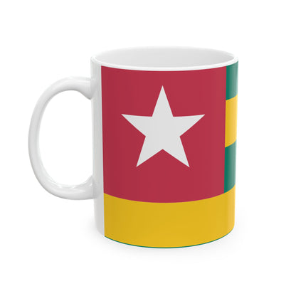 Togo Flag Coffee Tea Mug 11oz 15oz | Rep Ya Flag Ceramic Mug