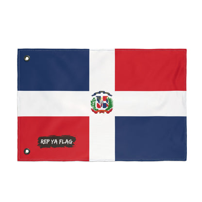 Dominican Republic Flag Garden Banner | Double Sided Outdoor Flag | Rep Ya Flag