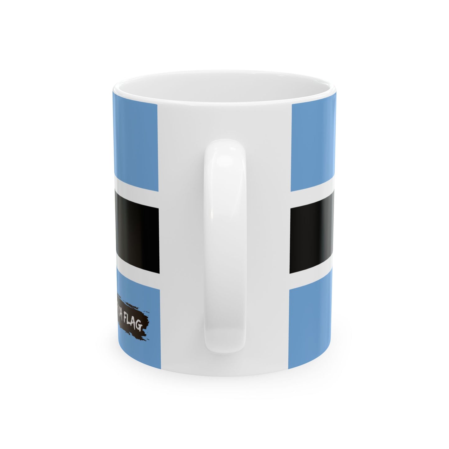 Botswana Flag Coffee Tea Mug 11oz 15oz | Rep Ya Flag Ceramic Mug