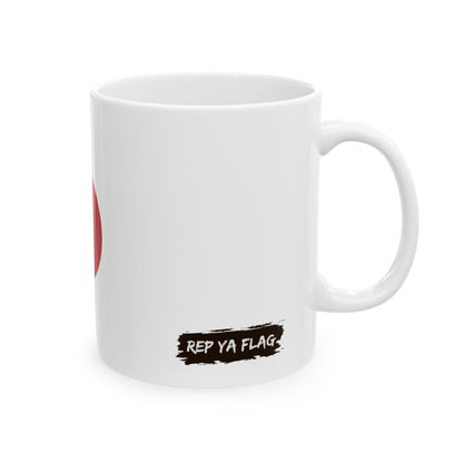 Japan Flag Coffee Tea Mug 11oz 15oz | Rep Ya Flag Ceramic Mug