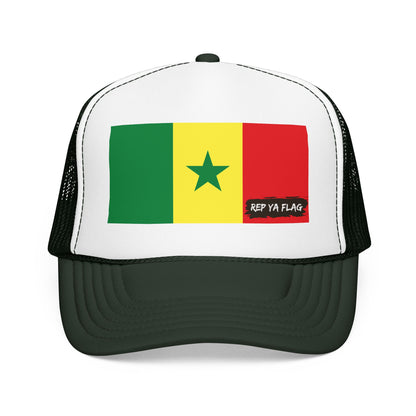Senegal Flag Foam Trucker Hat | São Toméan Pride Snapback Cap | Rep Ya Flag