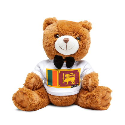 Sri Lanka Teddy Bear | Sri Lanka Flag Plush | Sri Lankan Gift | Cultural Stuffed Animal | Heritage Keepsake Bear