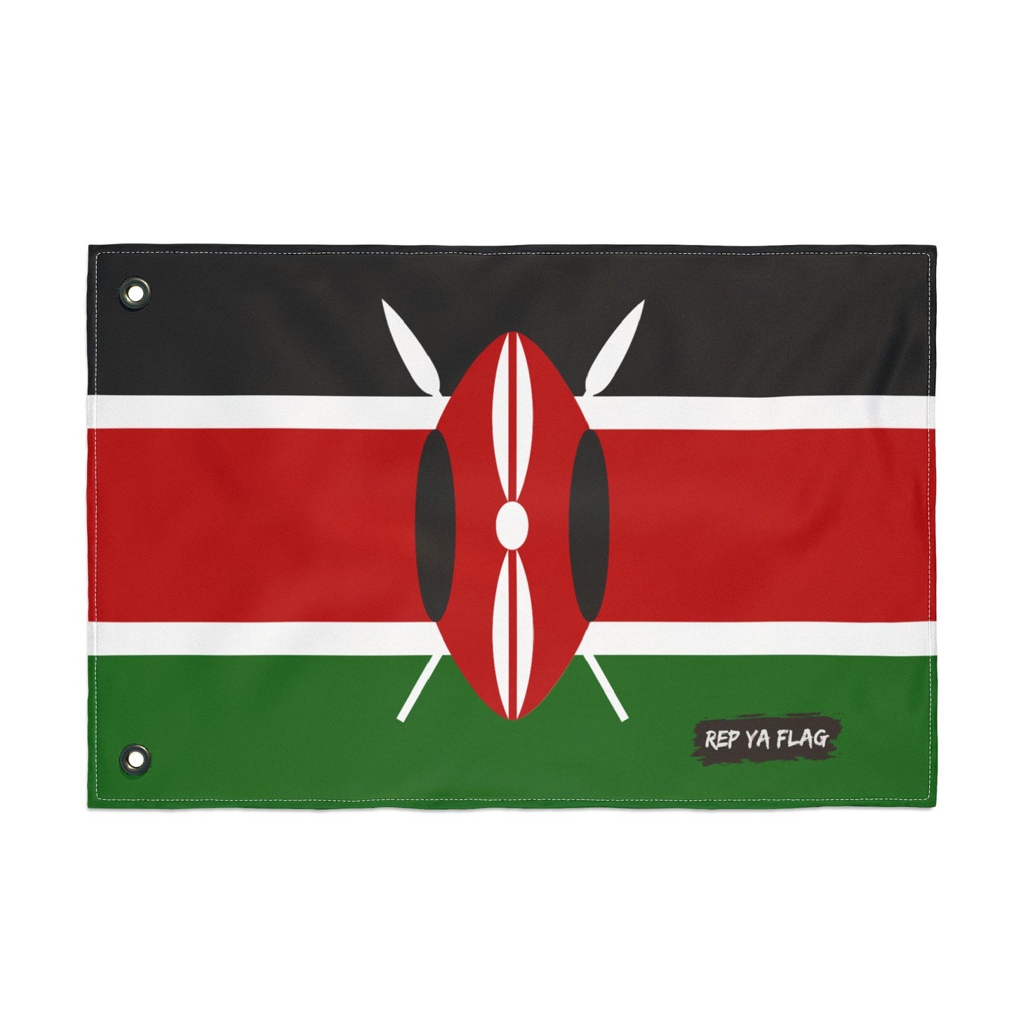 Kenya Flag Garden Banner | Double Sided Outdoor Flag | Rep Ya Flag