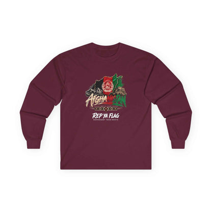 Afghan Pride Long Sleeve Tee — "Rep Ya Flag" Graphic