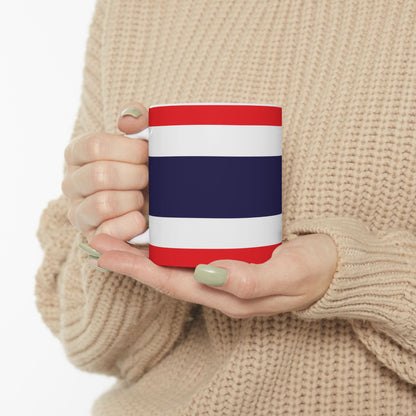 Thailand Flag Coffee Tea Mug 11oz 15oz | Rep Ya Flag Ceramic Mug