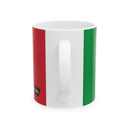 Italy Flag Coffee Tea Mug 11oz 15oz | Rep Ya Flag Ceramic Mug
