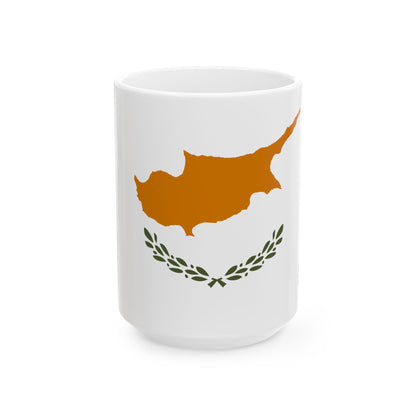 Cyprus Flag Coffee Tea Mug 11oz 15oz | Rep Ya Flag Ceramic Mug