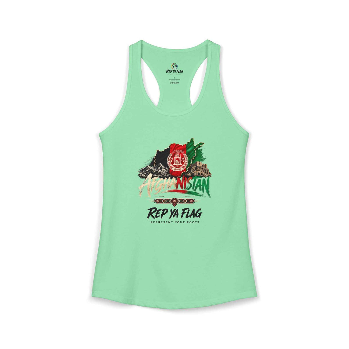 Afghanistan Women’s Racerback Tank – Lightweight Pride