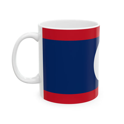 Laos Flag Coffee Tea Mug 11oz 15oz | Rep Ya Flag Ceramic Mug