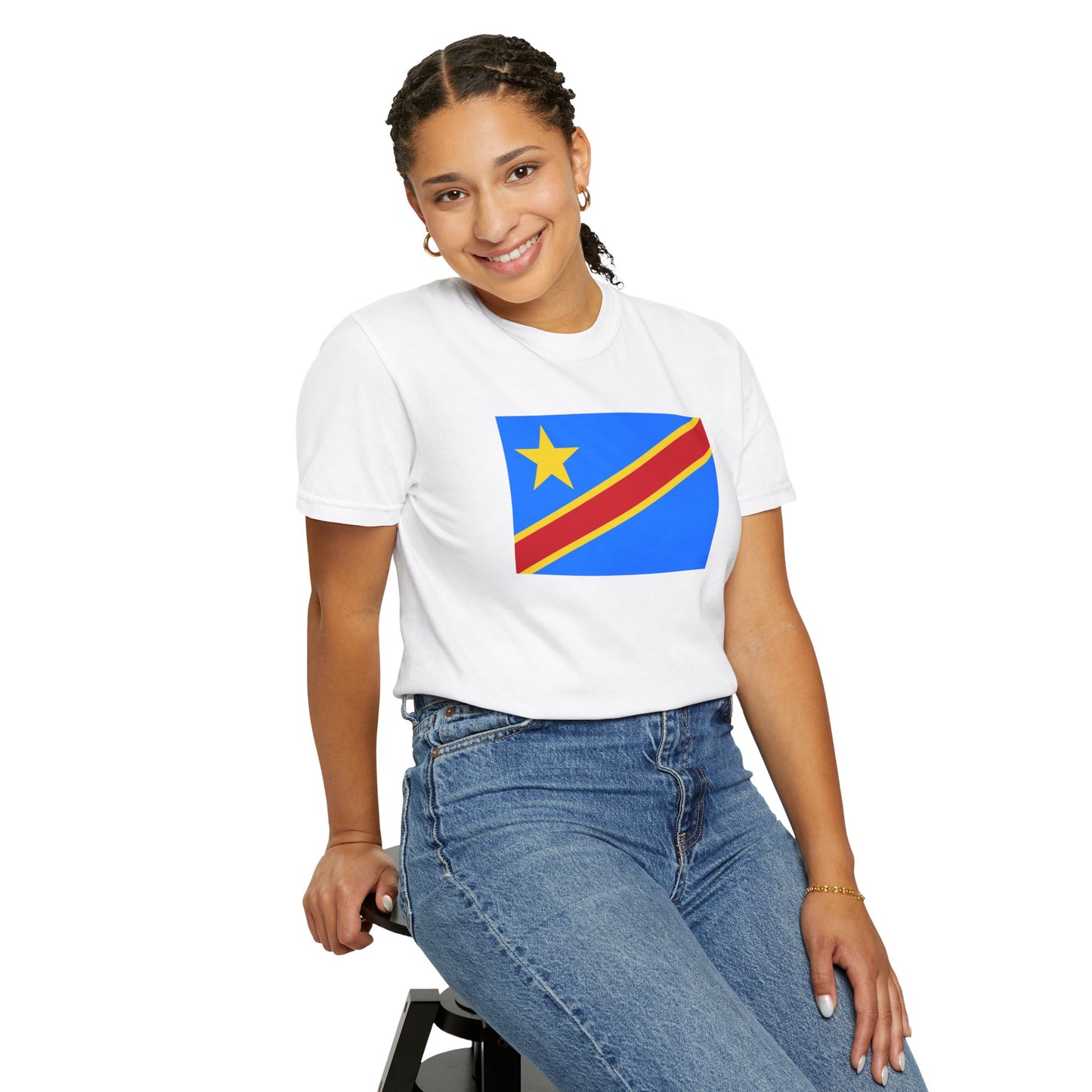 Democratic Republic of the Congo Flag T Shirt | Congolese Heritage Shirt S-4XL | Rep Ya Flag