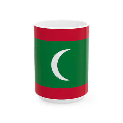 Maldives Flag Coffee Tea Mug 11oz 15oz | Rep Ya Flag Ceramic Mug