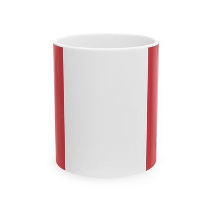 Peru Flag Coffee Tea Mug 11oz 15oz | Rep Ya Flag Ceramic Mug