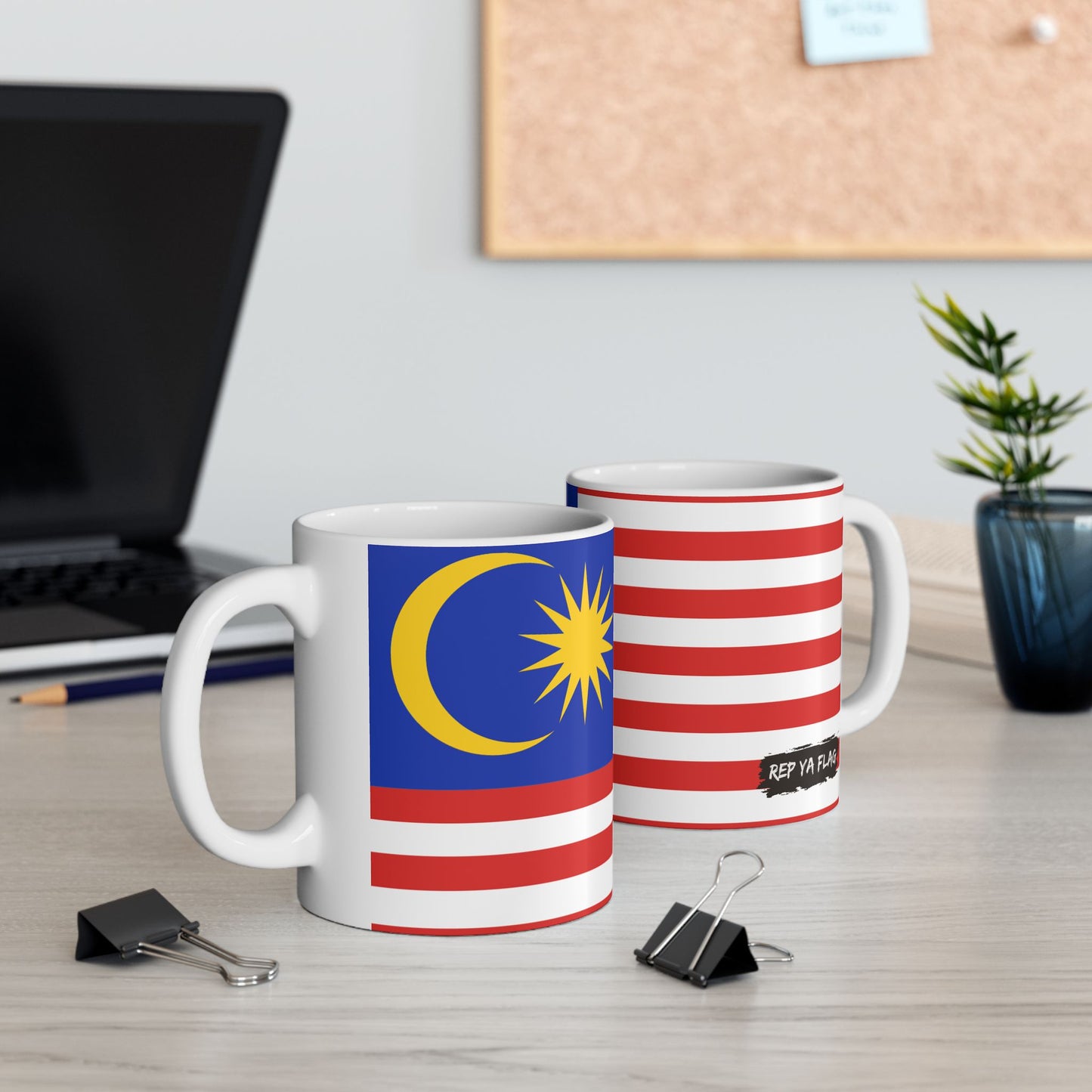 Malaysia Flag Coffee Tea Mug 11oz 15oz | Rep Ya Flag Ceramic Mug