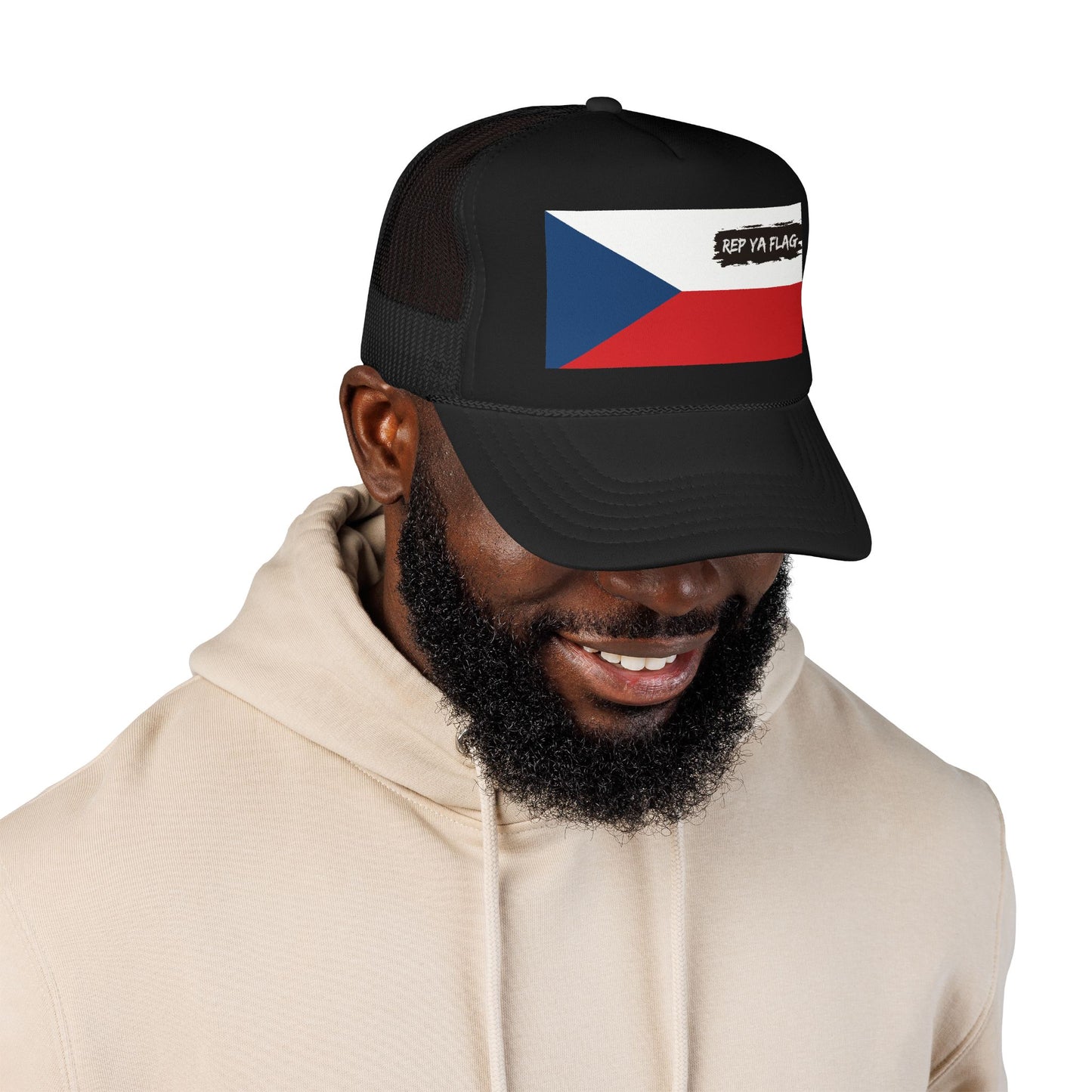 Czech Republic (Czechia) Flag Foam Trucker Hat | Czech Pride Snapback Cap | Rep Ya Flag