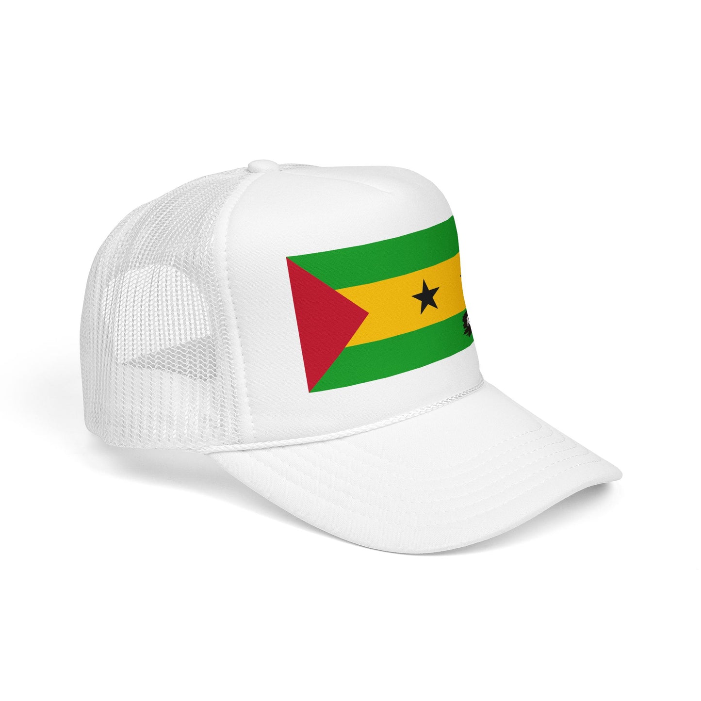 São Tomé and Príncipe Flag Foam Trucker Hat | São Toméan Pride Snapback Cap | Rep Ya Flag