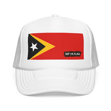 Timor-Leste Flag Foam Trucker Hat | Rep Ya Flag design