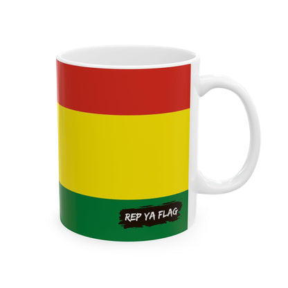 Bolivia Flag Coffee Mug | Bolivian Pride Ceramic Tea Mug 11oz & 15oz | Rep Ya Flag