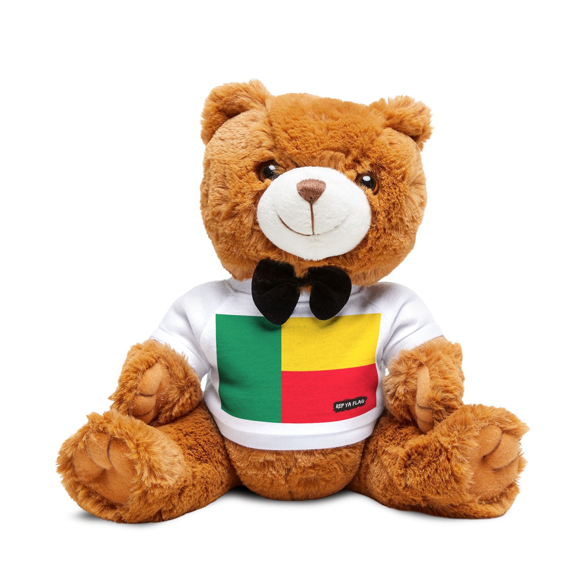 Benin Flag Teddy Bear | Beninese Heritage Plush Gift | Rep Ya Flag