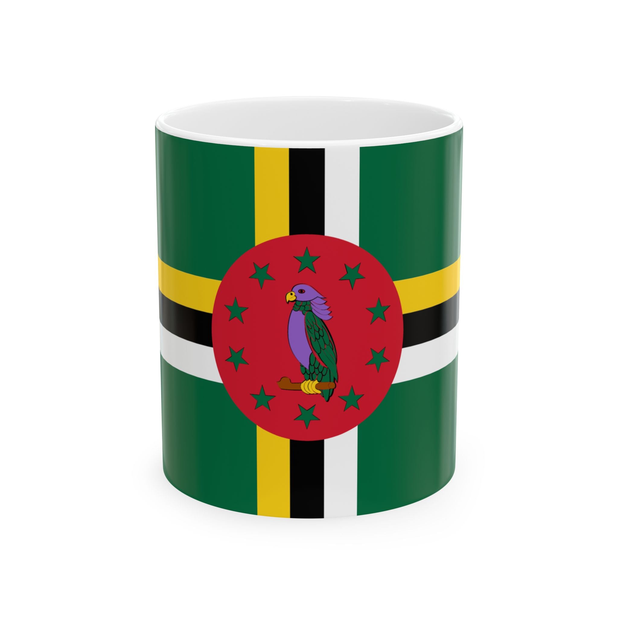 Dominica Flag Coffee Tea Mug 11oz 15oz | Rep Ya Flag Ceramic Mug