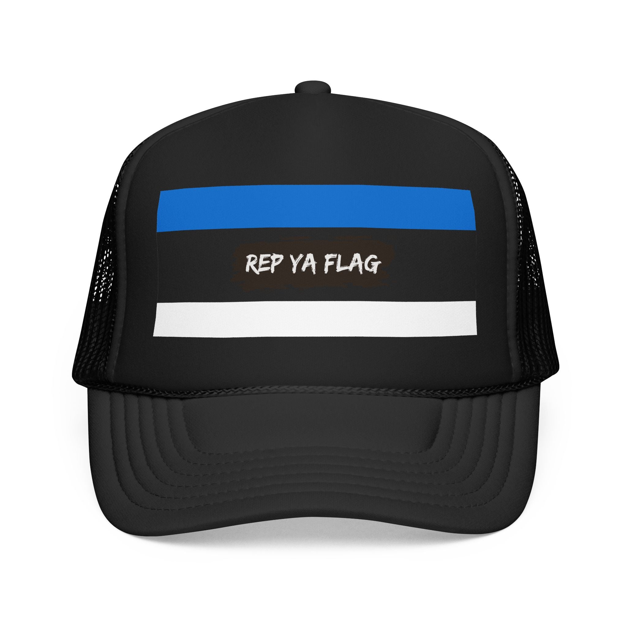 Estonia Flag Foam Trucker Hat | Estonian Pride Snapback Cap | Rep Ya Flag