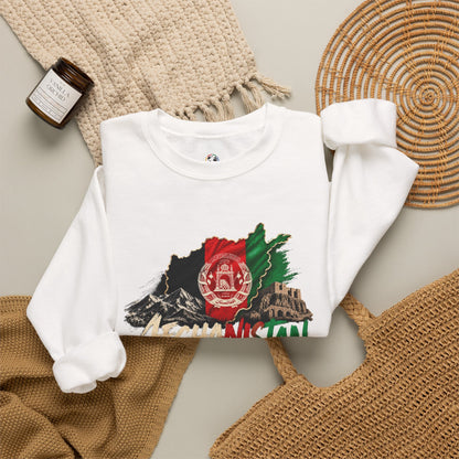Afghanistan Flag Crewneck Sweatshirt — Patriotic Afghan Pride Sweater