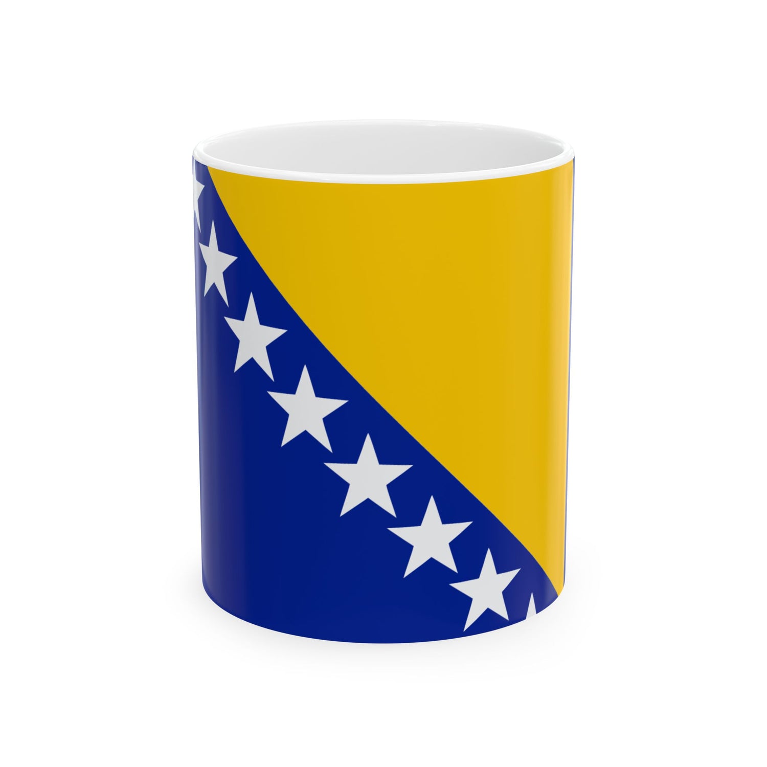 Bosnia & Herzegovina Flag Coffee Mug | Bosnian Pride Ceramic Tea Mug 11oz & 15oz | Rep Ya Flag