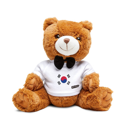 South Korea Flag Teddy Bear | Korean Heritage Plush | Cultural Stuffed Animal | Heritage Keepsake Bear | Rep Ya Flag