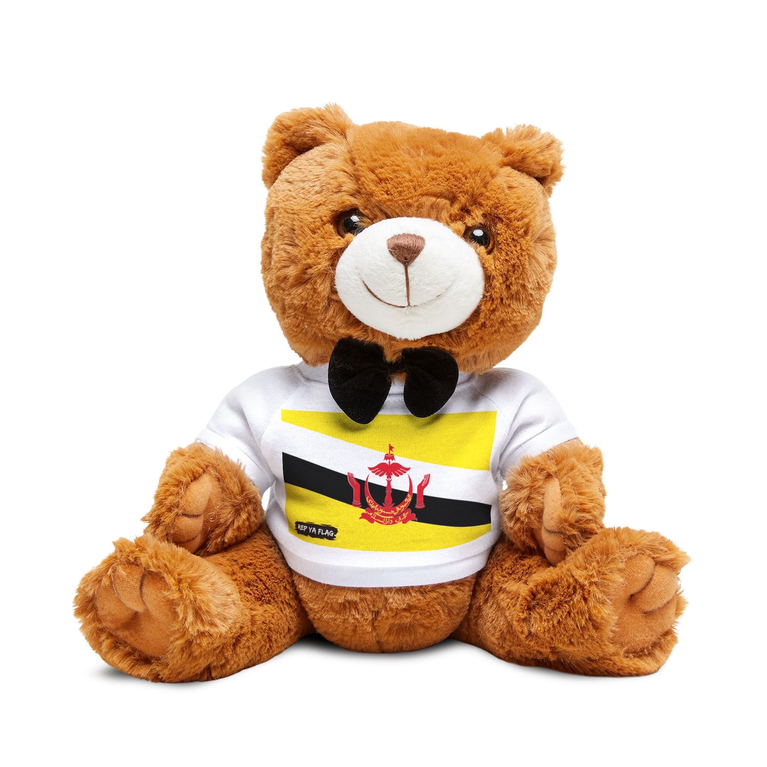 Brunei Flag Teddy Bear | Bruneian Heritage Plush Gift | Rep Ya Flag