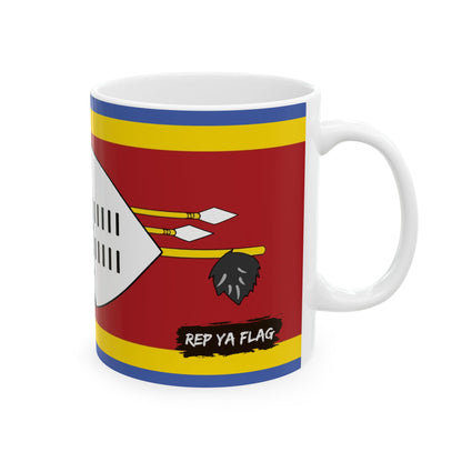 Eswatini Flag Coffee Tea Mug 11oz 15oz | Rep Ya Flag Ceramic Mug