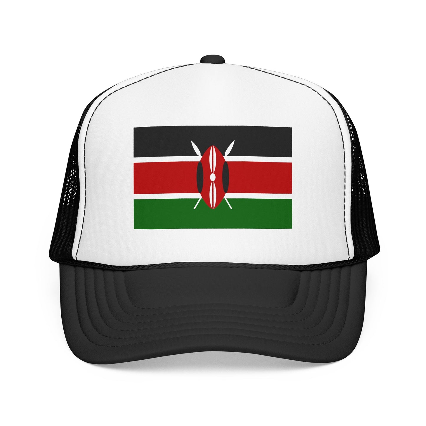 Kenya Flag Foam Trucker Hat | Kenyan Pride Snapback Cap | Rep Ya Flag