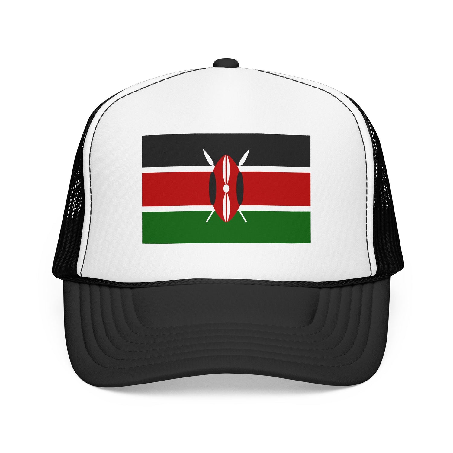 Kenya Flag Foam Trucker Hat | Kenyan Pride Snapback Cap | Rep Ya Flag