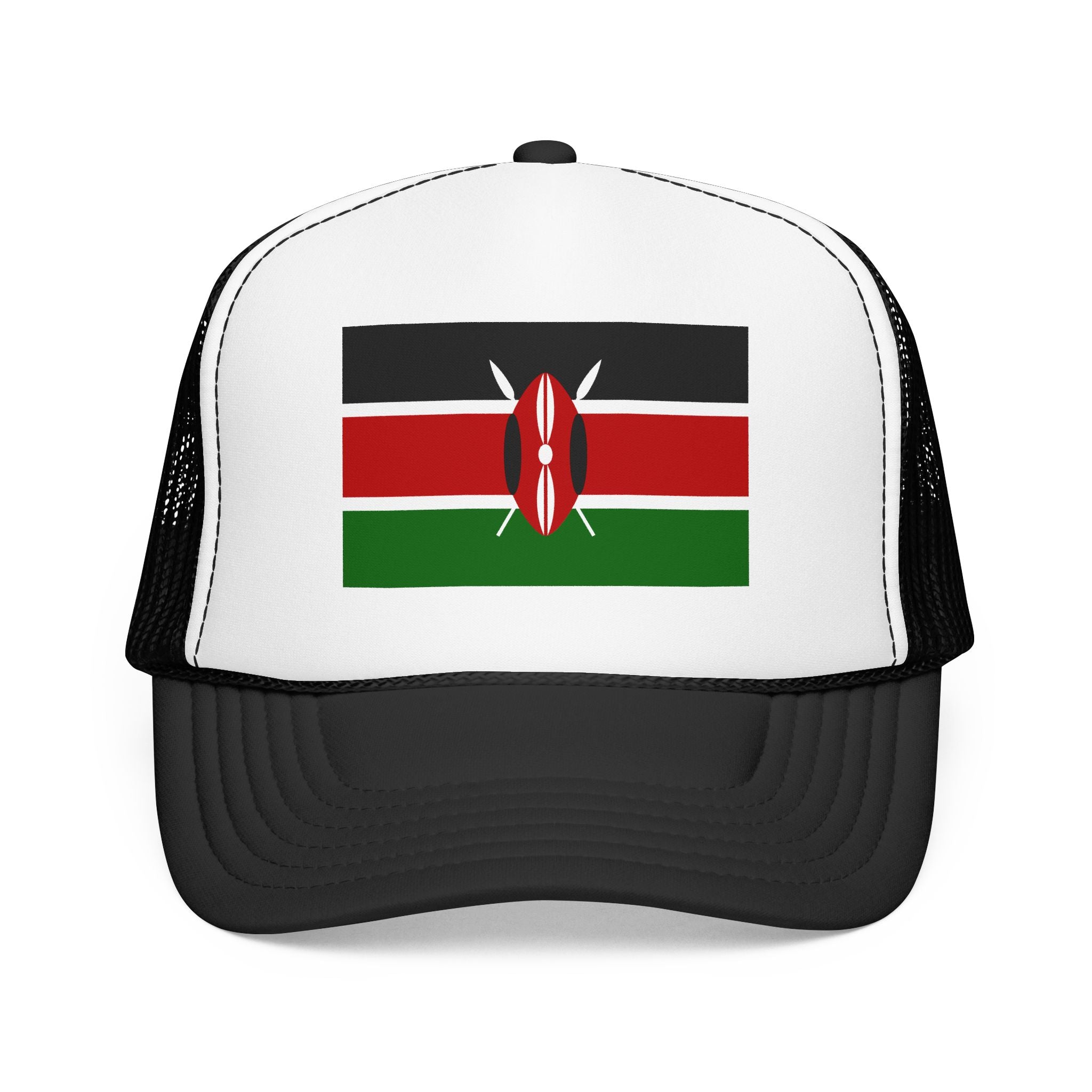 Kenya Flag Foam Trucker Hat | Kenyan Pride Snapback Cap | Rep Ya Flag