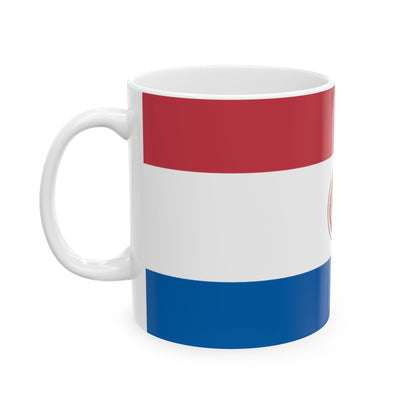 Paraguay Flag Coffee Tea Mug 11oz 15oz | Rep Ya Flag Ceramic Mug