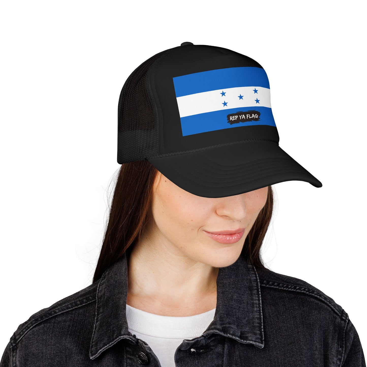 Honduras Flag Foam Trucker Hat | Honduran Pride Snapback Cap | Rep Ya Flag