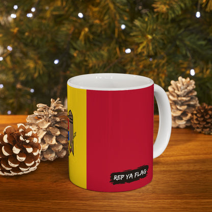 Moldova Flag Coffee Tea Mug 11oz 15oz | Rep Ya Flag Ceramic Mug